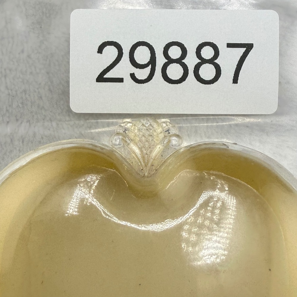 Vintage Heart Trinket Box Cream Clear Plastic Hinged Lid Vanity Decor READ - Picture 9 of 10